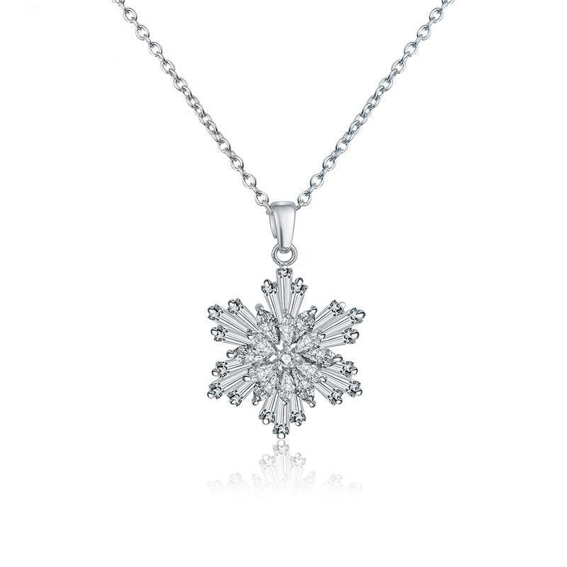 Hot diamonds hot sale snowflake necklace