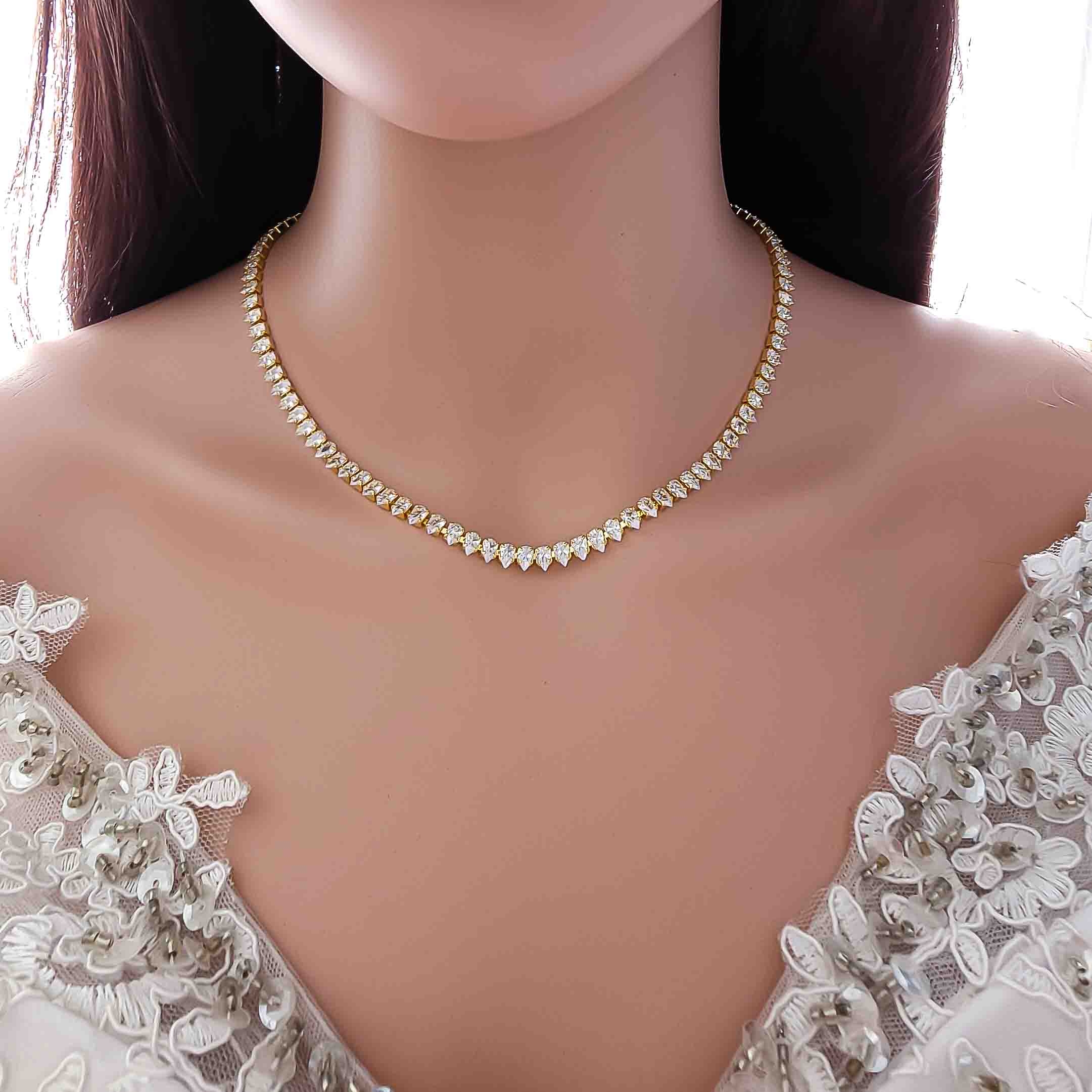 Pearl deals tennis necklace