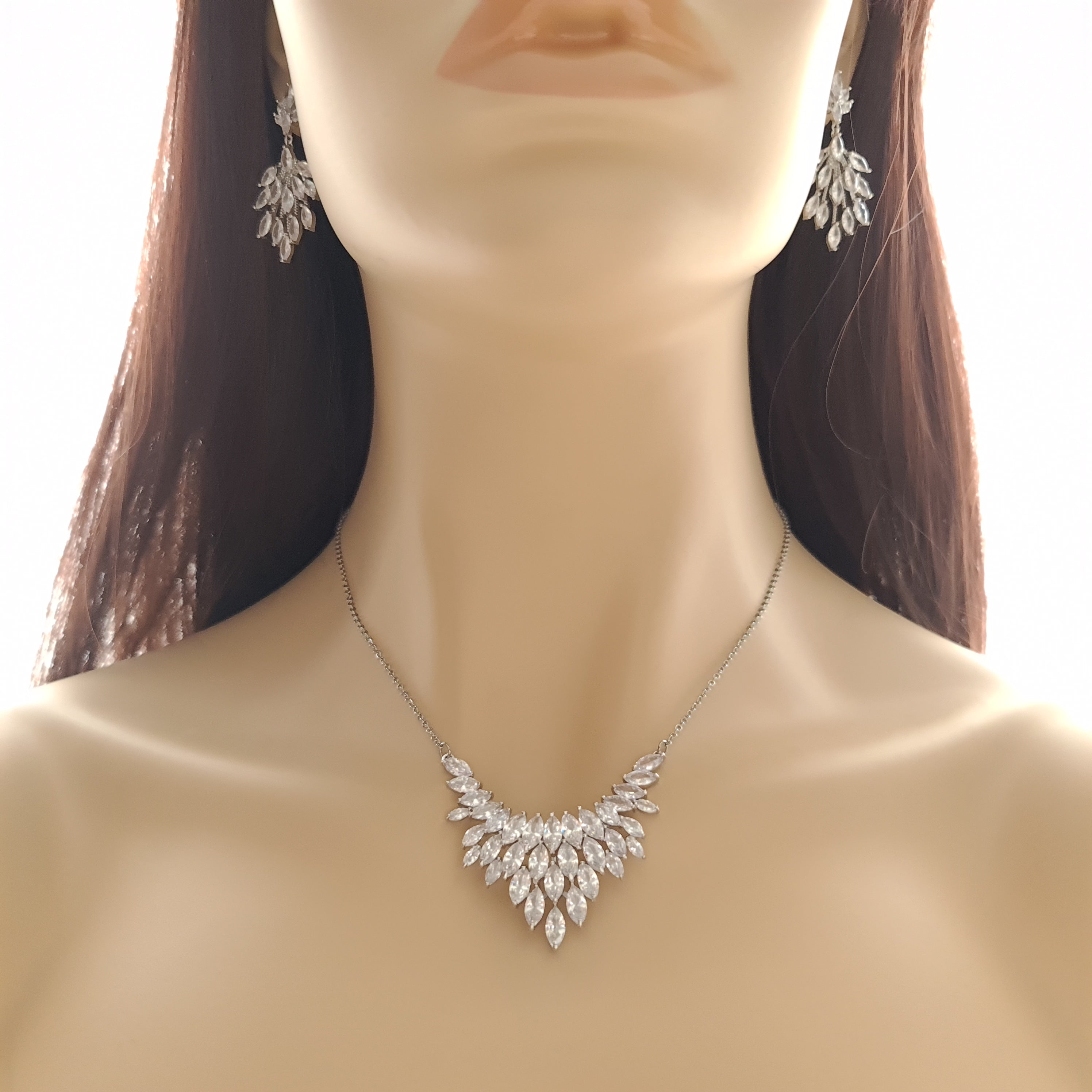 V shaped necklace on sale wedding