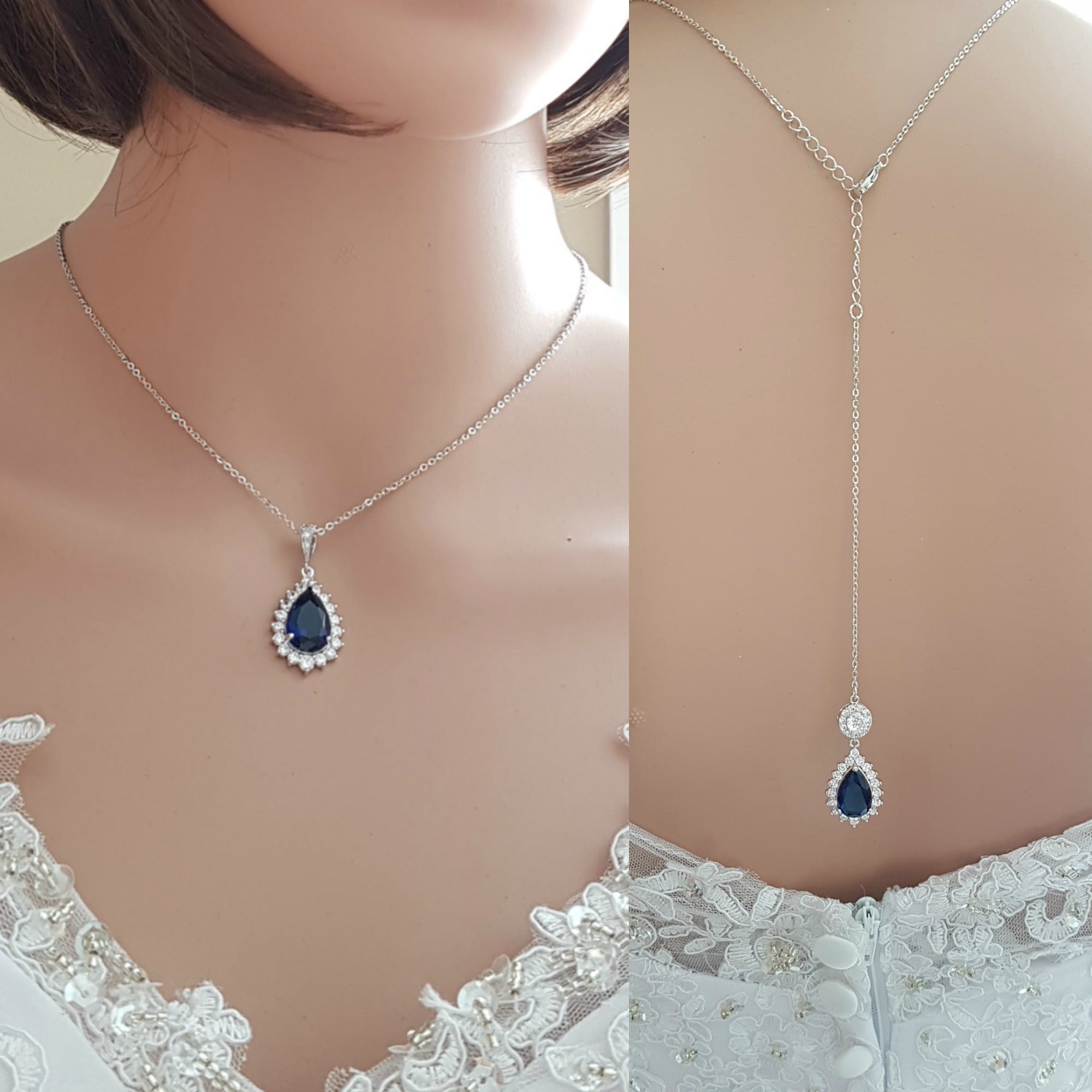 Backdrop necklace silver clearance