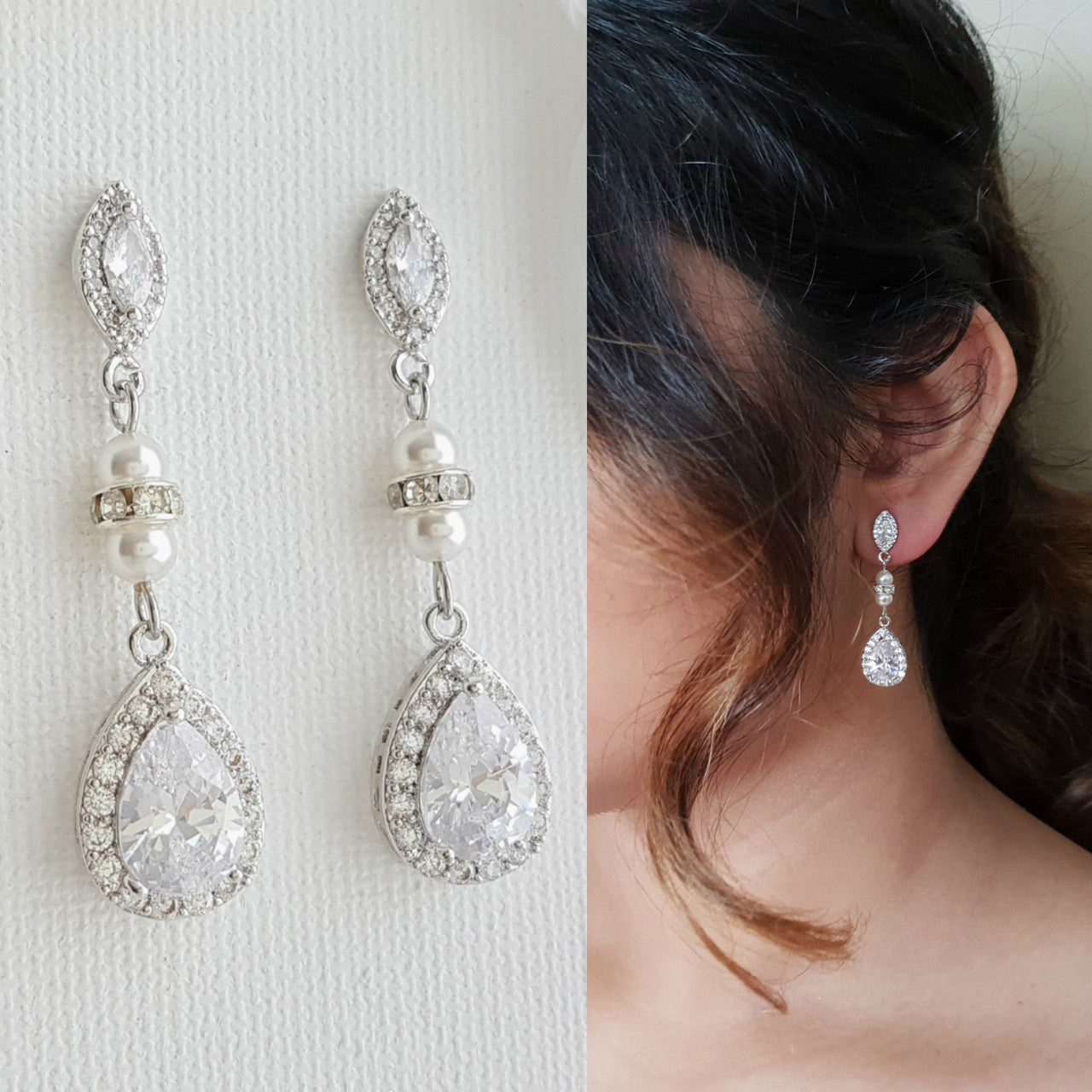 Bridal Earrings For Wedding - Temu