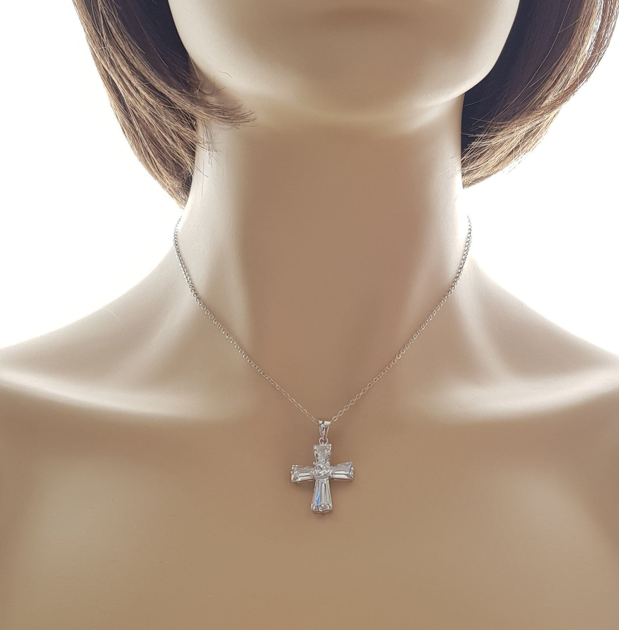 Womens silver store cross pendant