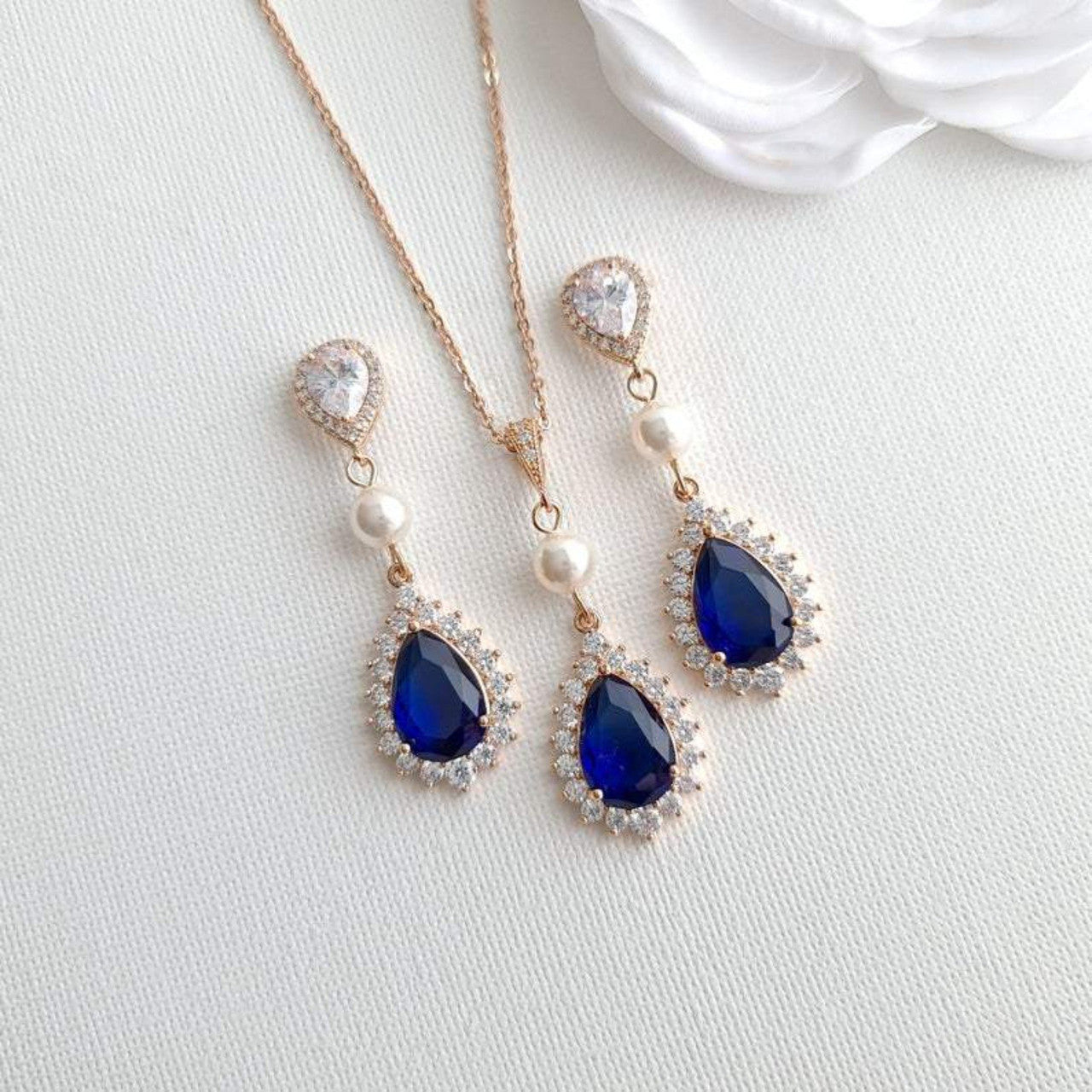 Blue sapphire store set