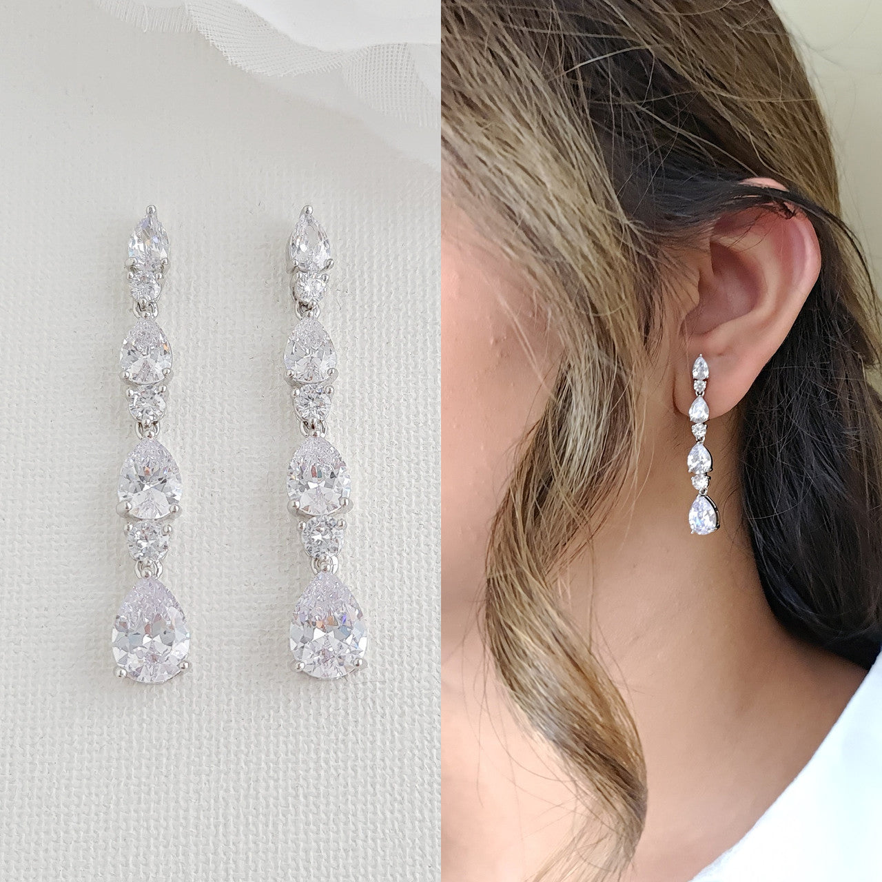 Formal earrings outlet for wedding