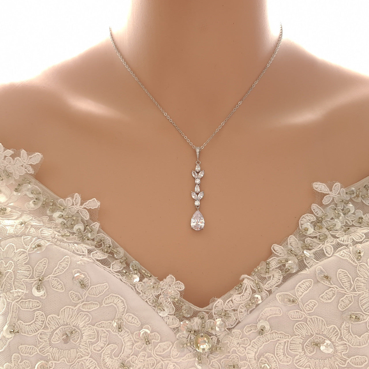 Rose gold deals bridesmaid necklace