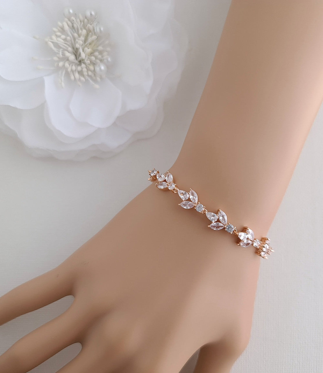 Cz hot sale wedding bracelets