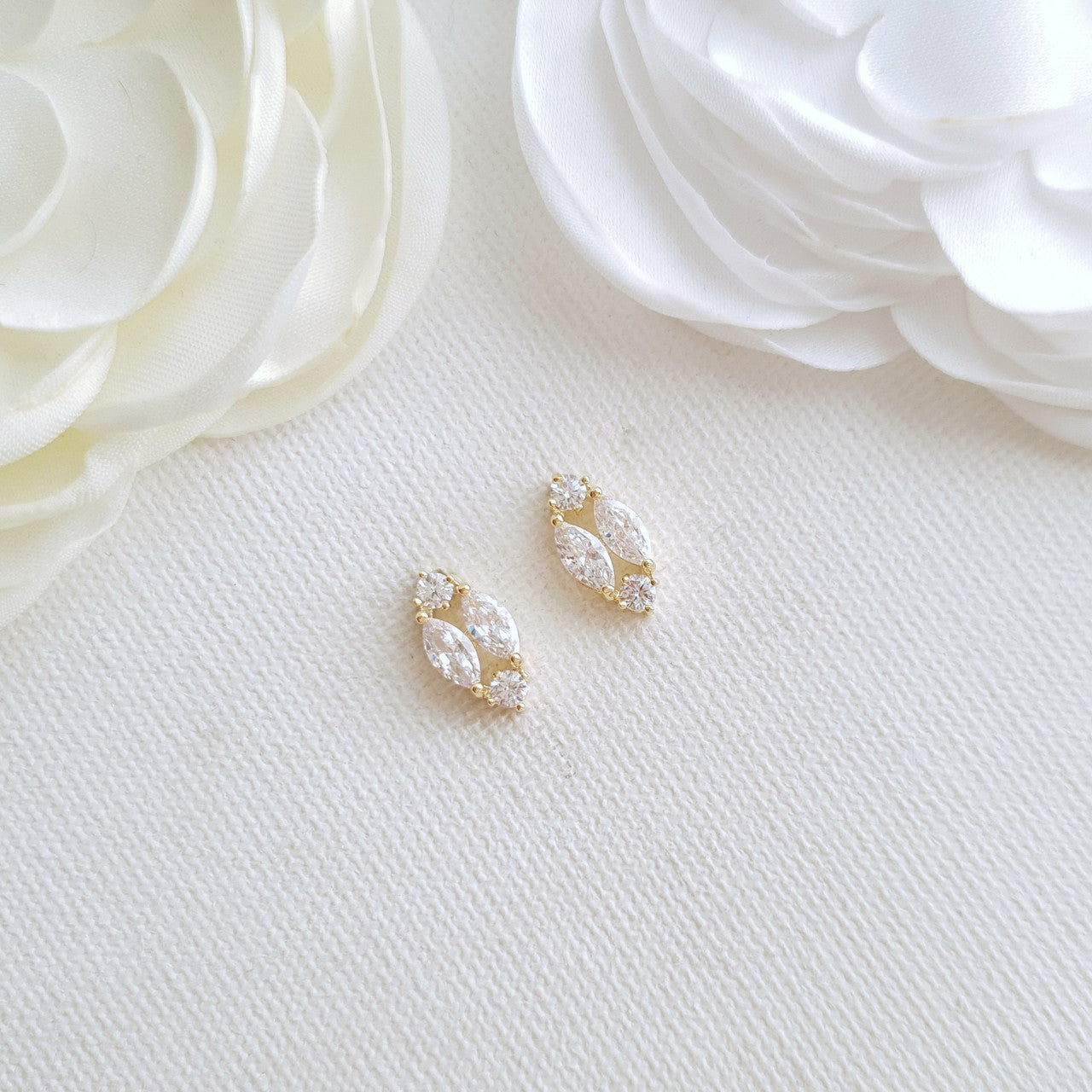 Buy Small Light Weight Gold Earrings One Gram Gold Studs for Women