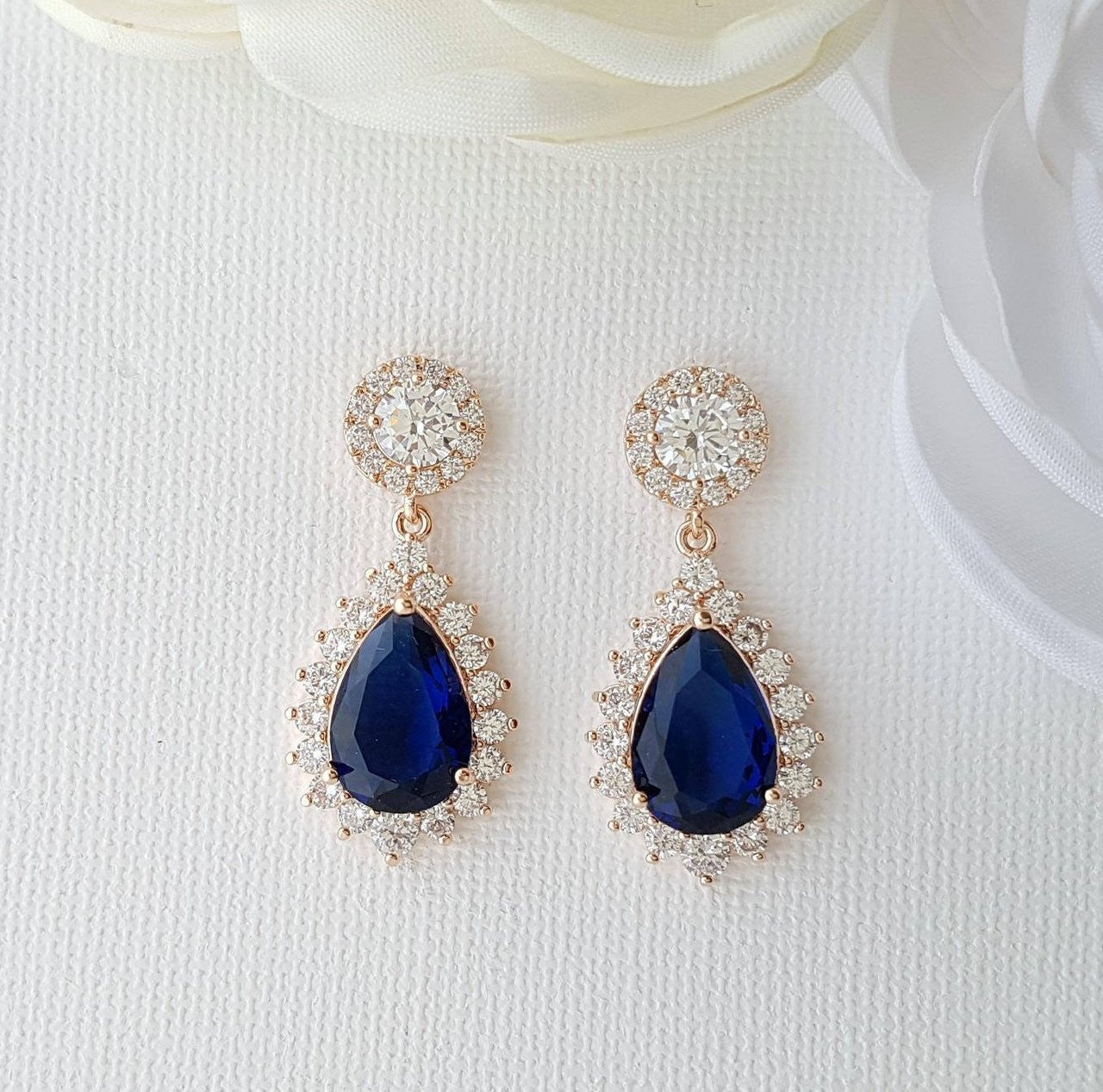 Blue Stone Earrings Aoi