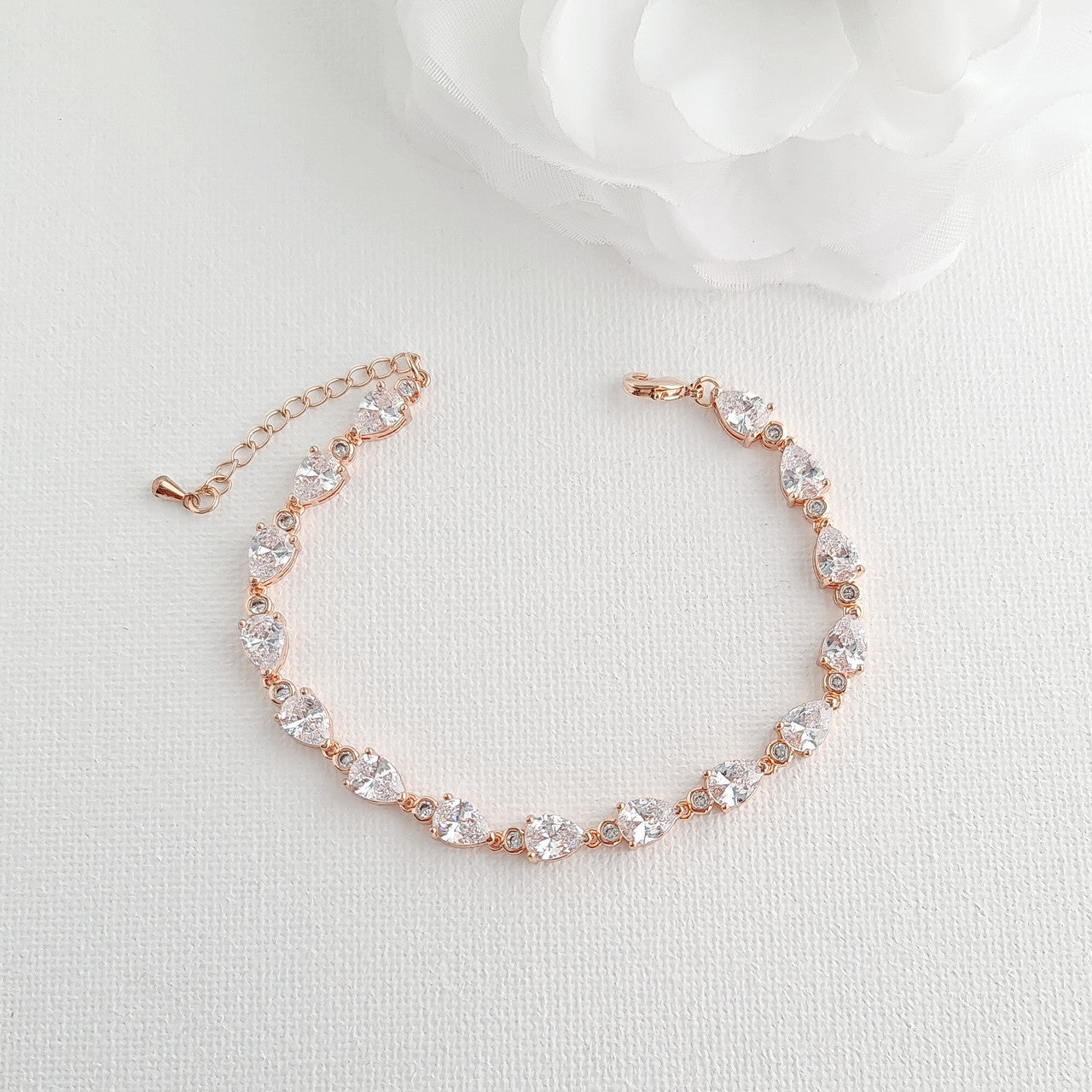 Pink Gold Wedding Jewellery Set Ivy